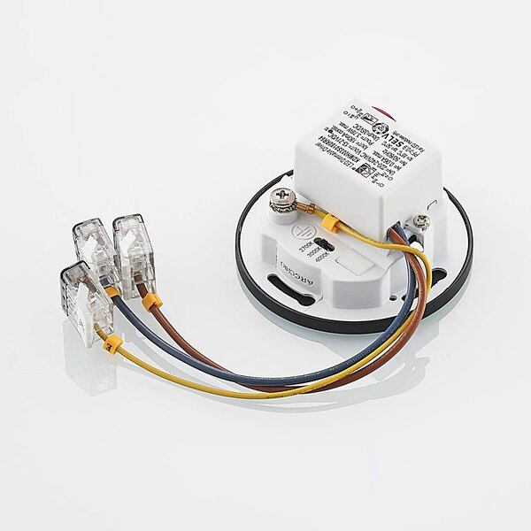 Oprawa wpuszczana LED Arcchio Vexi, Ø 7,5 cm, czarny, aluminium, CCT Vexi Arcchio, możliwość ściemniania, czarny, salon / jadalnia, aluminium, nowoczesny