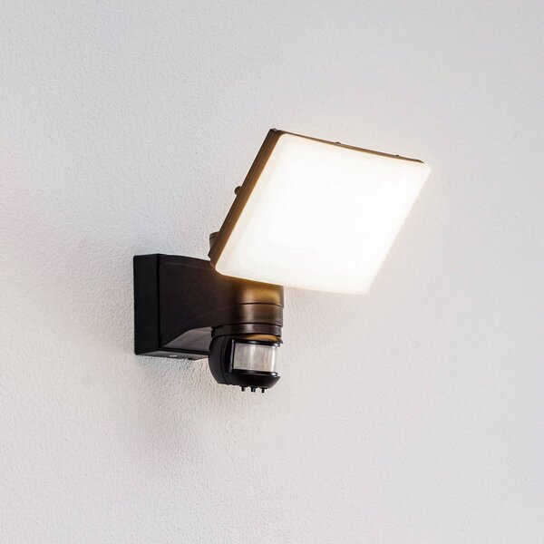 Lampa zewnętrzna z czujnikiem ruchu Avayah PRIOS, czarny, aluminium, nowoczesny