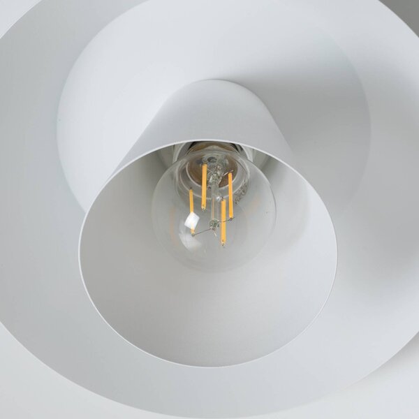 Lampa sufitowa Plato Luminex, możliwość ściemniania, biały / opal, salon / jadalnia, metal, nowoczesny