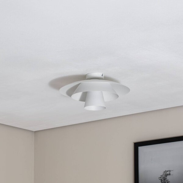 Lampa sufitowa Plato Luminex, możliwość ściemniania, biały / opal, salon / jadalnia, metal, nowoczesny