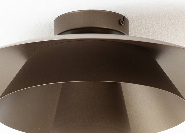 Lampa sufitowa Plato Luminex, możliwość ściemniania, aluminiowy / szary / cynkowy, salon / jadalnia, metal, nowoczesny