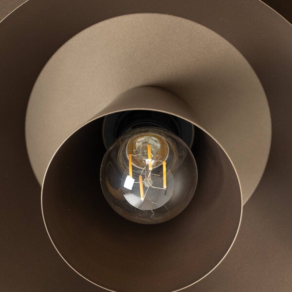 Lampa sufitowa Plato Luminex, możliwość ściemniania, aluminiowy / szary / cynkowy, salon / jadalnia, metal, nowoczesny