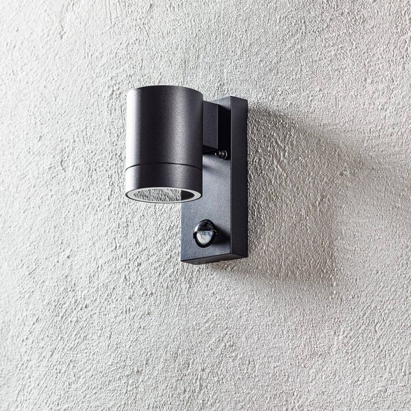 Nordlux Lampa zewnętrzna z czujnikiem ruchu TIN Maxi Sensor, czarny, metal, nowoczesny