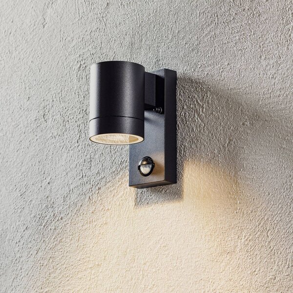 Nordlux Lampa zewnętrzna z czujnikiem ruchu TIN Maxi Sensor, czarny, metal, nowoczesny