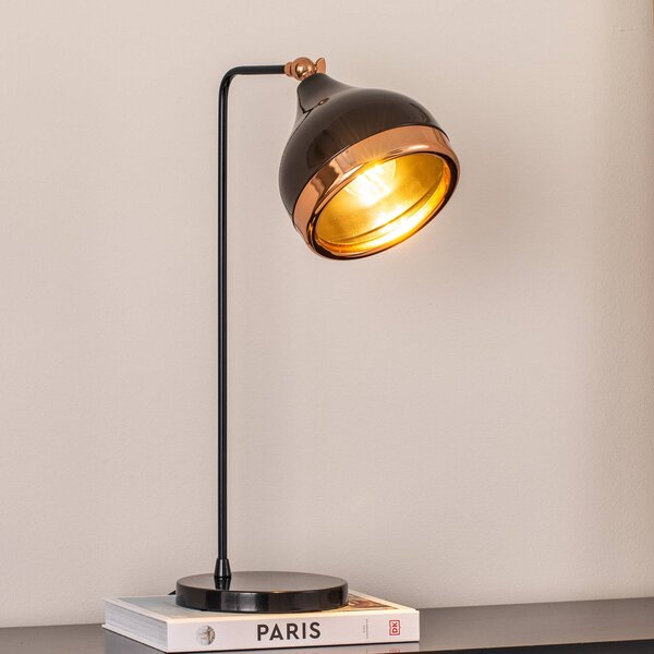 Lampa stołowa Yildo Opviq, możliwość ściemniania, czarny, salon / jadalnia, metal