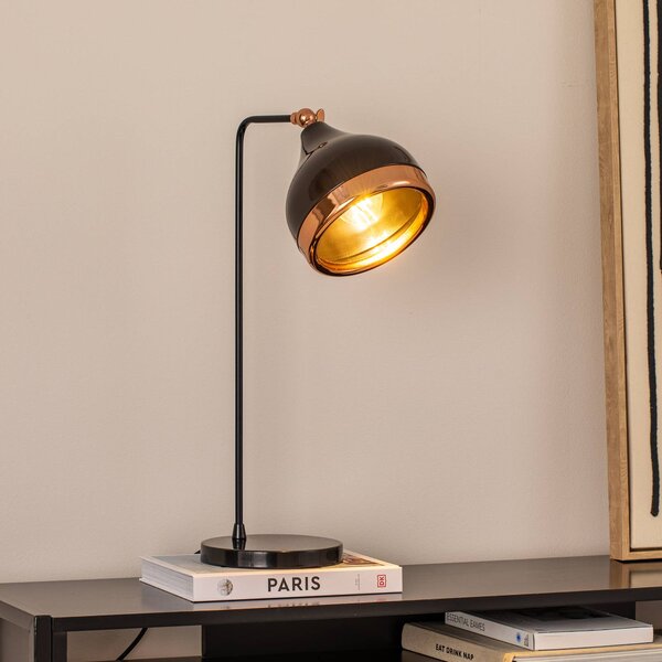 Lampa stołowa Yildo Opviq, możliwość ściemniania, czarny, salon / jadalnia, metal