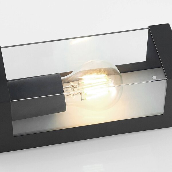 Lampa zewnętrzna z czujnikiem ruchu Tilian Lindby, możliwość ściemniania, aluminiowy / szary / cynkowy, stal szlachetna, nowoczesny