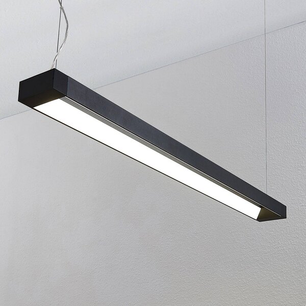Arcchio lampa wisząca LED Cuna, czarna, 122cm, metal Cuna, czarny, biuro, aluminium, nowoczesny