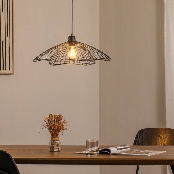 Lampa wisząca Tel Opviq, możliwość ściemniania, czarny, salon / jadalnia, metal
