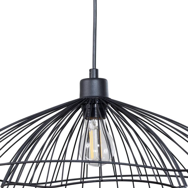 Lampa wisząca Tel Opviq, możliwość ściemniania, czarny, salon / jadalnia, metal