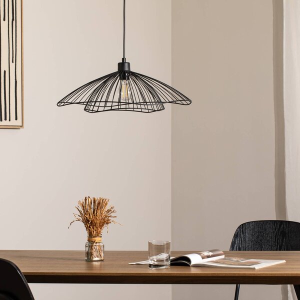Lampa wisząca Tel Opviq, możliwość ściemniania, czarny, salon / jadalnia, metal