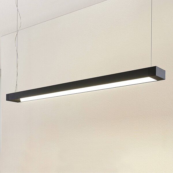 Arcchio lampa wisząca LED Cuna, czarna, 122cm, metal Cuna, czarny, biuro, aluminium, nowoczesny
