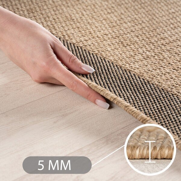 Brązowy dywan odpowiedni na zewnątrz 120x170 cm Timber 1402 – Ayyildiz Carpets