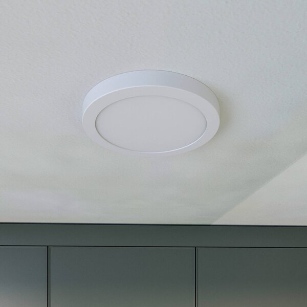 Lampa sufitowa LED z czujnikiem ruchu Aureka PRIOS, biały / opal, salon / jadalnia, aluminium, nowoczesny