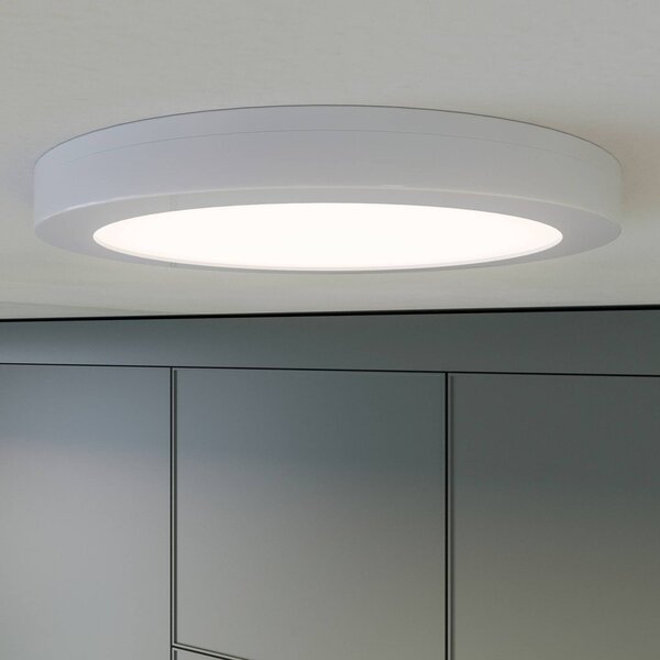 Lampa sufitowa LED z czujnikiem ruchu Aureka PRIOS, biały / opal, salon / jadalnia, aluminium, nowoczesny