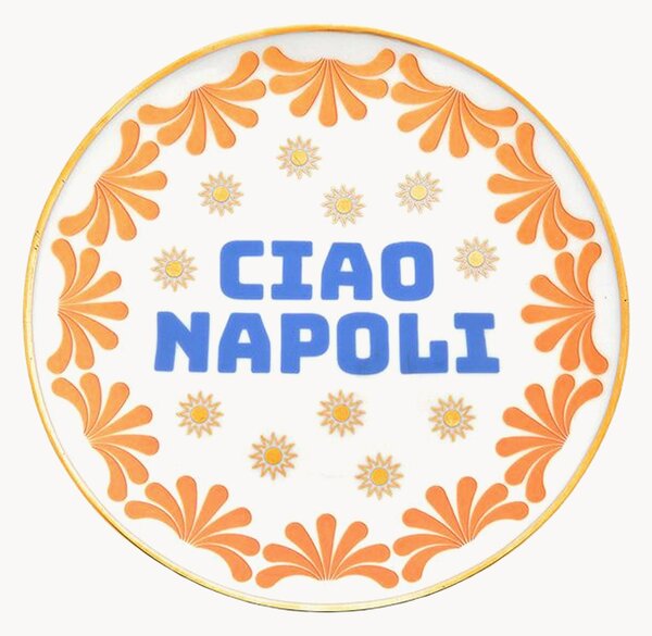 Talerz deserowy z porcelany Napoli