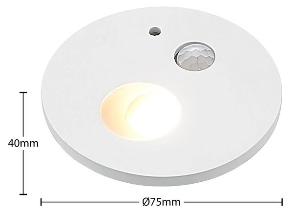 Arcchio Neru oprawa wpuszczana LED, okrągła, biała, biały / opal, salon / jadalnia, aluminium, nowoczesny