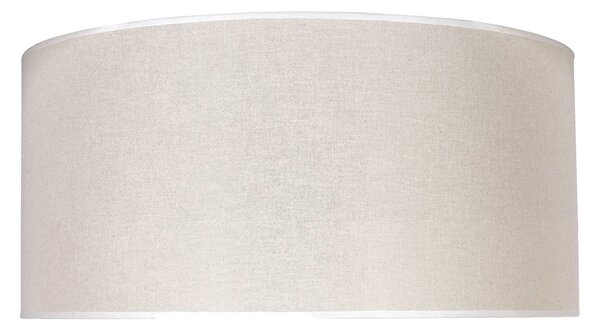 Klosz Roller, beżowy, Ø 50 cm, wysokość 24 cm Roller Duolla, tkanina / materiał / jedwab