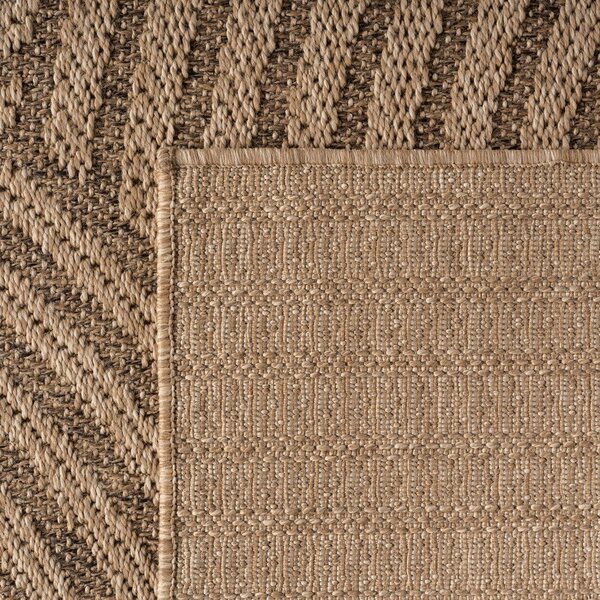 Brązowy okrągły dywan odpowiedni na zewnątrz ø 120 cm Timber 1401 – Ayyildiz Carpets
