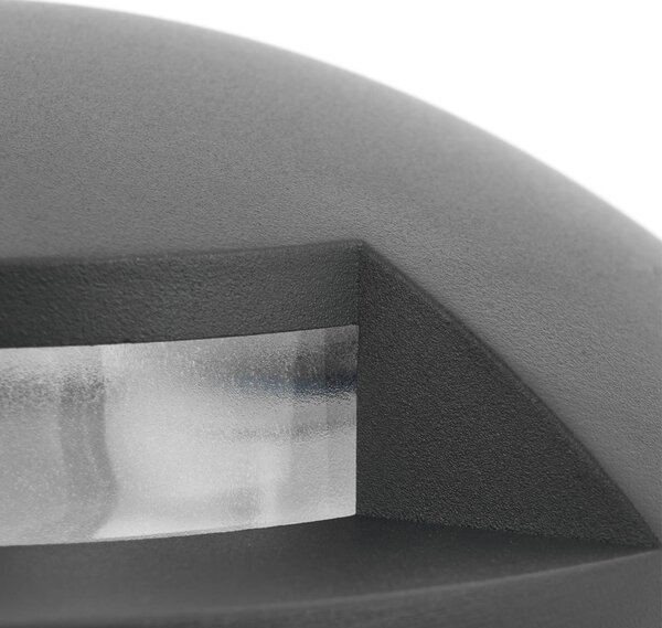 Reflektor podłogowy LED Lindby Cormac, 1-punktowy, Ø 21 cm, IP67 Cormac, czarny, aluminium, nowoczesny