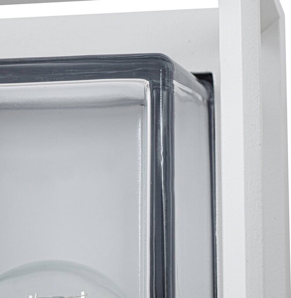 Kinkiet zewnętrzny Ismera Arcchio, możliwość ściemniania, biały / opal, aluminium, nowoczesny