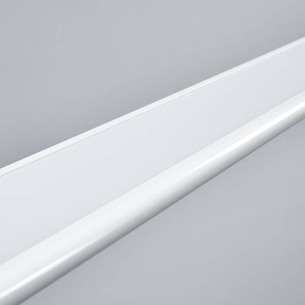 Arcchio lampa wisząca biurowa LED Samu, góra/dół, ściemniana, aluminium Samu Arcchio, możliwość ściemniania, biały / opal, biuro, tworzywo sztuczne, nowoczesny