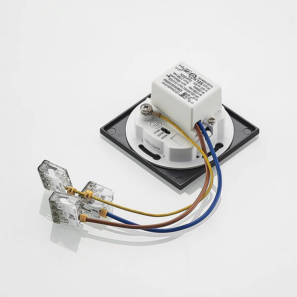 Oprawa wpuszczana LED Arcchio Vexi, 7,5 cm x cm, czarna, CCT Vexi Arcchio, możliwość ściemniania, czarny, salon / jadalnia, aluminium, nowoczesny
