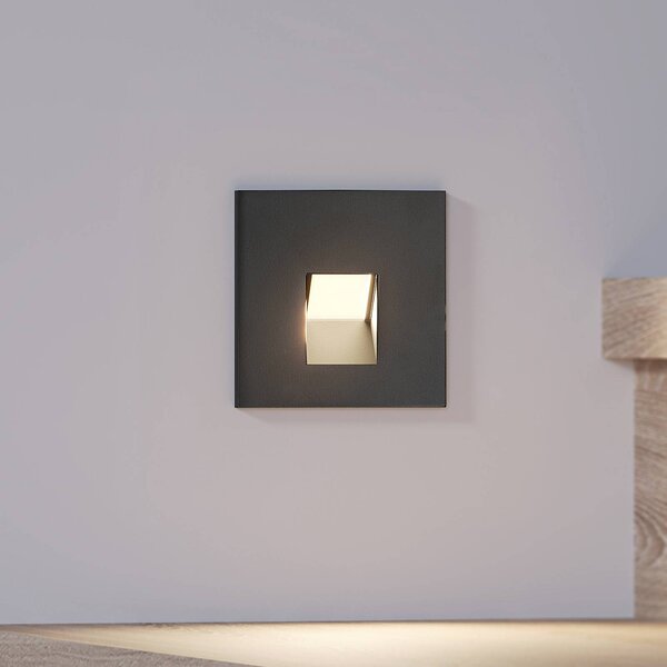 Oprawa wpuszczana LED Arcchio Vexi, 7,5 cm x cm, czarna, CCT Vexi Arcchio, możliwość ściemniania, czarny, salon / jadalnia, aluminium, nowoczesny
