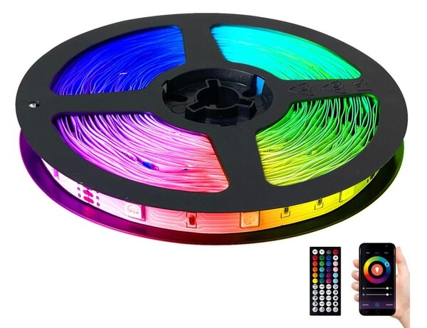 Kobi LED RGB Taśma ściemnialna LED/12,5W/230V 5 m + Pilot zdalnego sterowania KB0379