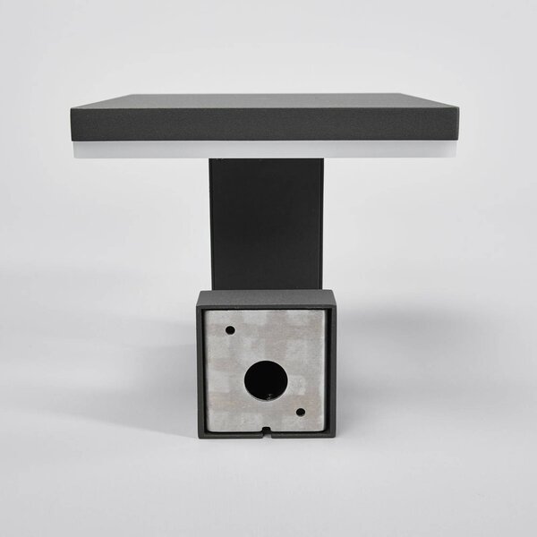 Lampa zewnętrzna z czujnikiem ruchu Olesia Lucande, czarny, aluminium, nowoczesny