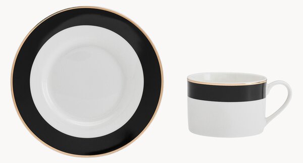 Komplet filiżanki ze spodkiem Luxe, 2 elem