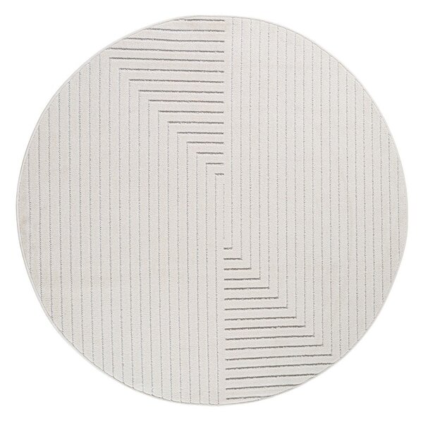 Kremowy okrągły dywan odpowiedni na zewnątrz ø 120 cm Nova 1202 – Ayyildiz Carpets