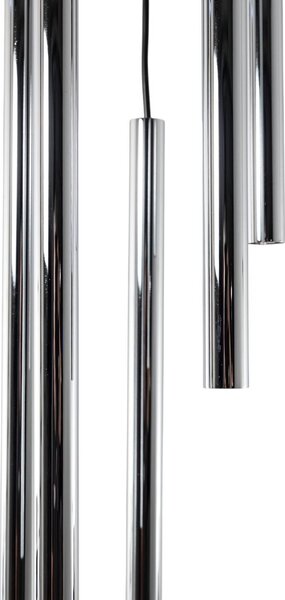 Lampa wisząca Sopel Lux SIGMA, możliwość ściemniania, aluminiowy / szary / cynkowy, salon / jadalnia, metal, nowoczesny