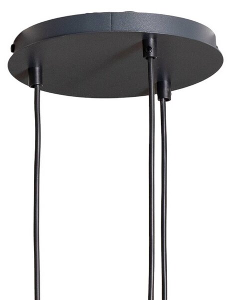 Lampa wisząca Rif 3 SIGMA, możliwość ściemniania, czarny, salon / jadalnia, metal, nowoczesny