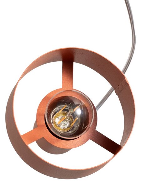 Lampa wisząca Rif 3 SIGMA, możliwość ściemniania, czerwony, salon / jadalnia, metal, nowoczesny