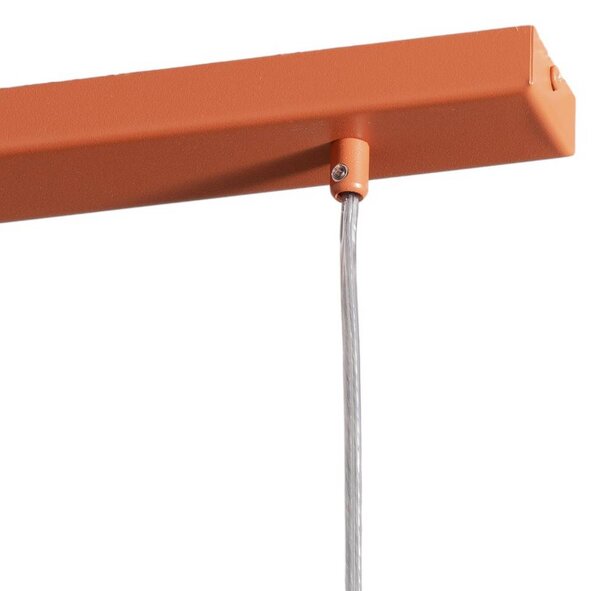 Lampa wisząca Rif 3 SIGMA, możliwość ściemniania, czerwony, salon / jadalnia, metal, nowoczesny