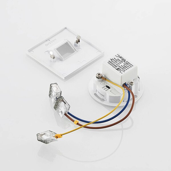 Oprawa wpuszczana LED Arcchio Vexi, 7,5 cm x cm, biała, CCT Vexi Arcchio, możliwość ściemniania, biały / opal, salon / jadalnia, aluminium, nowoczesny