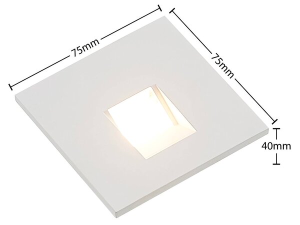 Oprawa wpuszczana LED Arcchio Vexi, 7,5 cm x cm, biała, CCT Vexi Arcchio, możliwość ściemniania, biały / opal, salon / jadalnia, aluminium, nowoczesny