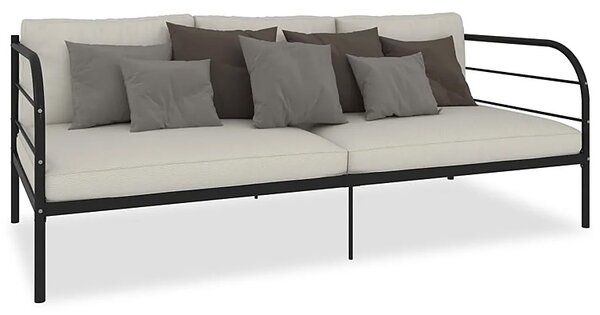 Czarne metalowe łózko 90x200 cm L7-T87
