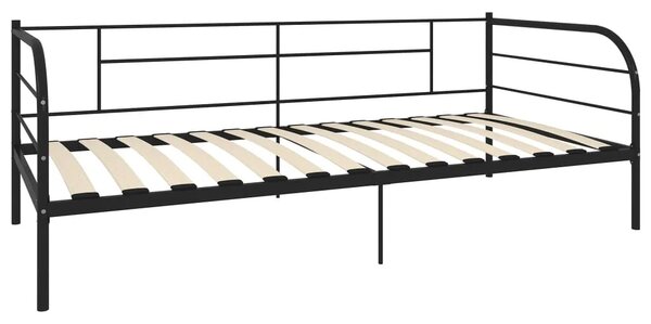 Czarne metalowe łózko 90x200 cm L7-T87