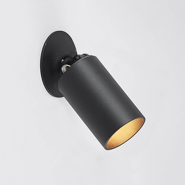 Arcchio Davin reflektor wpuszczany cylinder czarny Arcchio, możliwość ściemniania, czarny, salon / jadalnia, aluminium, nowoczesny
