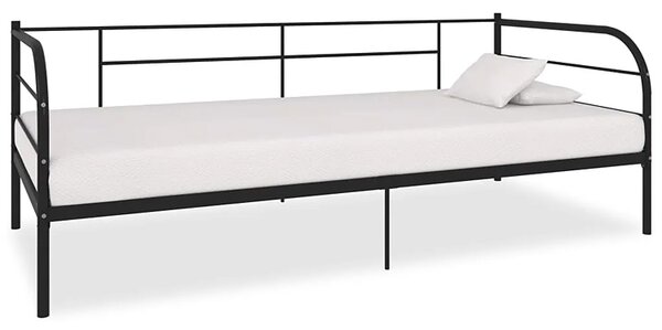 Czarne metalowe łózko 90x200 cm L7-T87