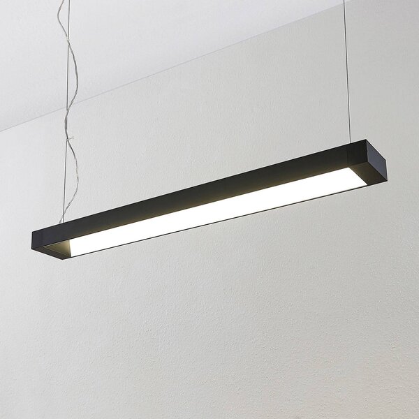 Arcchio lampa wisząca LED Cuna, 92 cm, czarny, metal Cuna, czarny, biuro, aluminium, nowoczesny