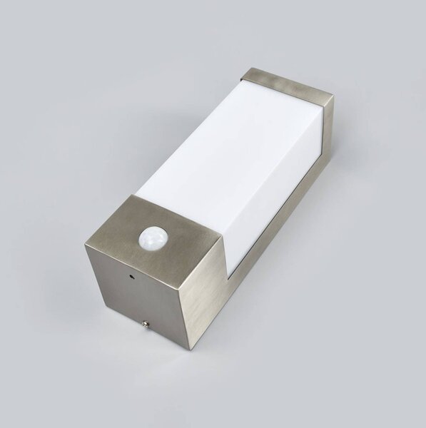 Lampa zewnętrzna z czujnikiem ruchu Severina Lindby, aluminiowy / szary / cynkowy, stal szlachetna, nowoczesny
