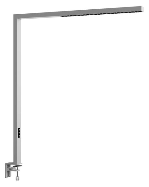 Arcchio lampa z klipsem LED Jolinda, srebrna, metalowa, ściemniana Jolinda Arcchio, możliwość ściemniania, aluminiowy / szary / cynkowy, biuro, aluminium, nowoczesny