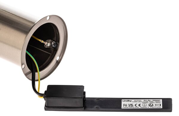 Lampa bazowa Belen z czujnikiem ruchu i diodą LED Lindby, nowoczesny