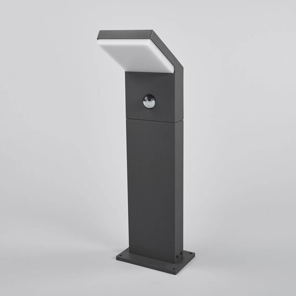 Arcchio słupek oświetleniowy LED Yolena, czujnik, 60 cm, antracytowy Yolena, czarny, aluminium, nowoczesny