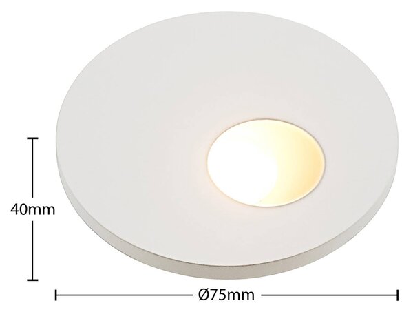 Arcchio Vexi oprawa wpuszczana CCT biała Ø 7,5 cm