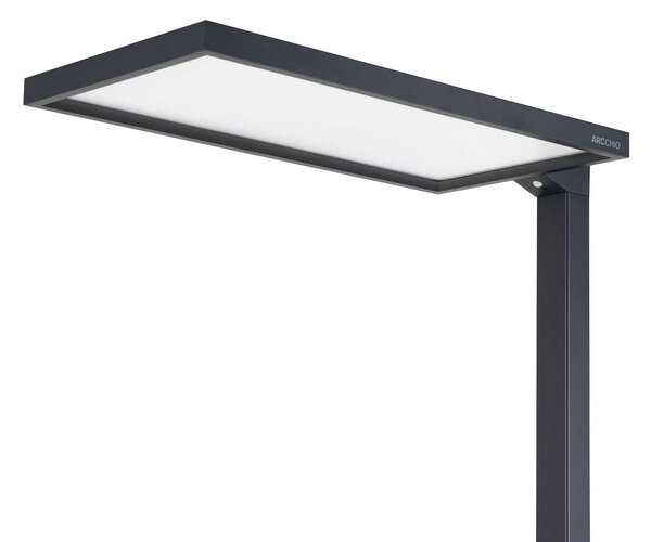Lampa stojąca Nelus Arcchio, możliwość ściemniania, czarny, biuro, metal, nowoczesny