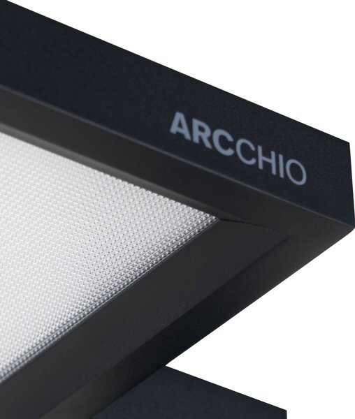Lampa stojąca Nelus Arcchio, możliwość ściemniania, czarny, biuro, metal, nowoczesny